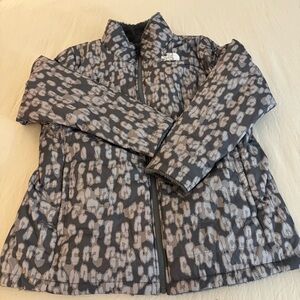 The North Face Women's Printed Reversible Swirl Mossbud Jacket Puffer XXL